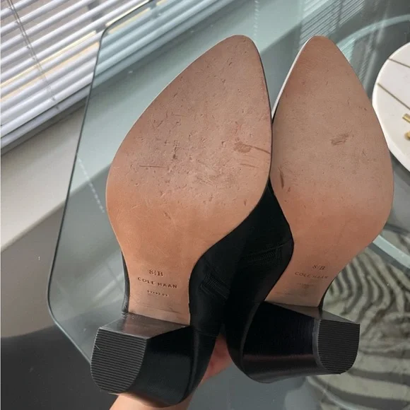 Cole Haan Elegant Black Ankle Boots - Picture 5 of 6